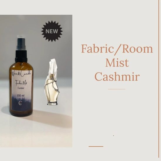 Οικολογικό Fabric/Room Mist σε Γυάλινο Μπουκαλάκι 100 ml με Άρωμα Κασμίρ
