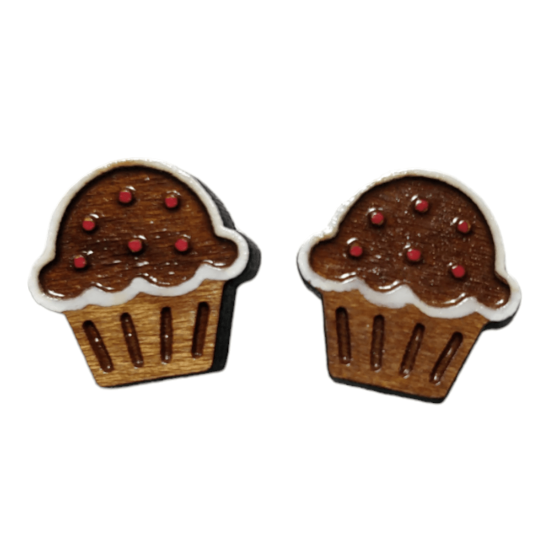 Cupcake earrings 1