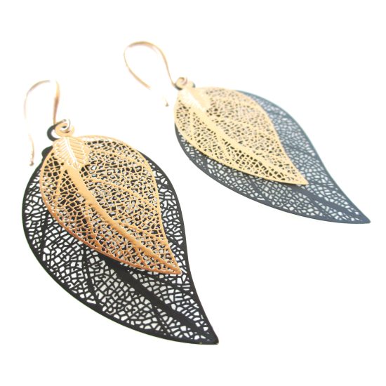 FILIGREE DOUBLE LEAF BLACK 1
