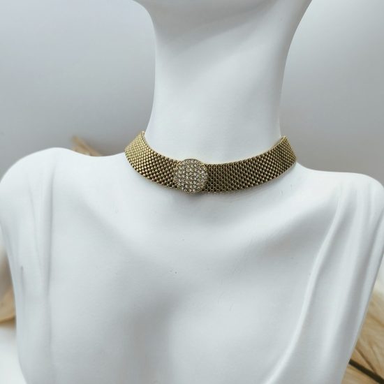 “Luv” εντυπωσιακό choker σε χρυσό