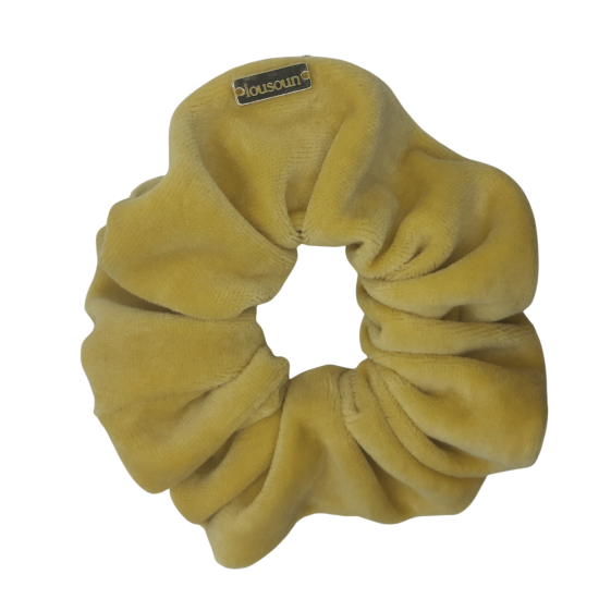 Scrunchie classic dusty κίτρινο(άγουρη