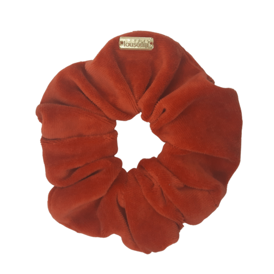 Scrunchie classic ζεστό πορτοκαλi τερακότα