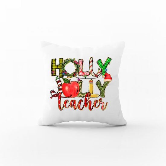 pillow christmas jolly teacher